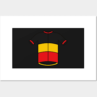 Belgium Cycling Jersey Pattern Posters and Art